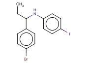 N-[1-(4-BROMOPHENYL)PROPYL]-<span class='lighter'>4-IODOANILINE</span>