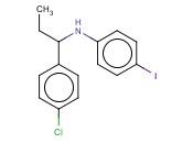 N-[1-(4-CHLOROPHENYL)PROPYL]-<span class='lighter'>4-IODOANILINE</span>