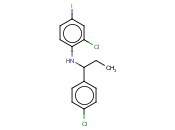 2-CHLORO-N-[1-(4-CHLOROPHENYL)PROPYL]-<span class='lighter'>4-IODOANILINE</span>