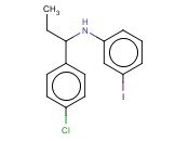 N-[1-(4-CHLOROPHENYL)PROPYL]-<span class='lighter'>3-IODOANILINE</span>