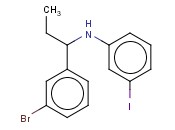 N-[1-(3-BROMOPHENYL)PROPYL]-<span class='lighter'>3-IODOANILINE</span>