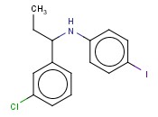 N-[1-(3-CHLOROPHENYL)PROPYL]-<span class='lighter'>4-IODOANILINE</span>