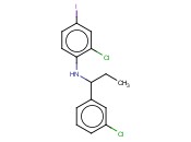 2-CHLORO-N-[1-(3-CHLOROPHENYL)PROPYL]-<span class='lighter'>4-IODOANILINE</span>