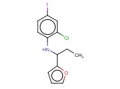 2-CHLORO-N-[1-(FURAN-2-YL)PROPYL]-<span class='lighter'>4-IODOANILINE</span>