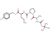 <span class='lighter'>L-</span>去甲<span class='lighter'>缬氨酸</span>,N-[1-[N-[(1,1-二甲基乙氧基)羰基]-<span class='lighter'>L-</span>丙氨酰]-<span class='lighter'>L-</span>脯氨酰]硫代-,S-[(4-氯苯基)甲基]酯