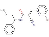 (2E)-3-(6-<span class='lighter'>溴</span>-2-<span class='lighter'>吡啶基</span>)-2-氰<span class='lighter'>基</span>-N-[(1S)-1-苯基丁基]-2-丙烯酰胺
