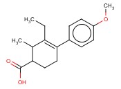 2-甲基-3-乙基-4-对-<span class='lighter'>甲</span>氧基苯基-3-<span class='lighter'>环</span>己烯-1-<span class='lighter'>甲酸</span><span class='lighter'>酯</span>