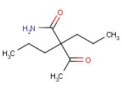 2-<span class='lighter'>ACETYL</span>-2-PROPYLPENTANAMIDE