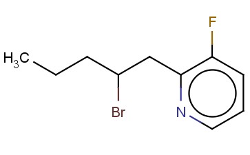 2-(2-BROMOPENTYL)-<span class='lighter'>3-FLUOROPYRIDINE</span>