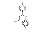 N-[1-(4-CHLOROPHENYL)BUTYL]-<span class='lighter'>4-IODOANILINE</span>