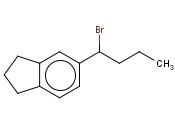 5-(1-BROMOBUTYL)-2,3-DIHYDRO-1H-<span class='lighter'>INDENE</span>