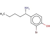 4-((1S)-1-AMINOPENTYL)-2-<span class='lighter'>BROMOPHENOL</span>