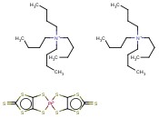 双(四<span class='lighter'>正</span><span class='lighter'>丁基</span>胺)双(1,3-二噻环戊二烯-2-硫酮-4,5-二硫醇)铂(II)