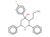 4-(4-FLUOROPHENYL)-2,6-<span class='lighter'>DIPHENYL</span>-3-PROPYLPIPERIDIN-4-OL