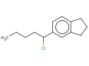 5-(1-CHLOROPENTYL)-2,3-DIHYDRO-1H-<span class='lighter'>INDENE</span>