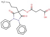 4-丁基-4-(羟甲基)-1,2-二苯基-3,5-吡唑烷二酮丁二<span class='lighter'>酸</span><span class='lighter'>单</span>酯