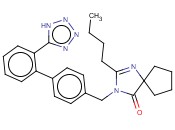 3-Butyl-2-[[4-[2-(2H-tetrazol-5-yl)phenyl]phenyl]methyl]-2,4-diazaspiro[4.4]non-3-en-1-one