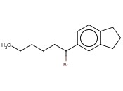 5-(1-BROMOHEXYL)-2,3-DIHYDRO-1H-<span class='lighter'>INDENE</span>