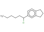5-(1-CHLOROHEXYL)-2,3-DIHYDRO-1H-<span class='lighter'>INDENE</span>