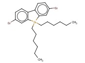 2,7-<span class='lighter'>二</span><span class='lighter'>溴</span>-9,9'-<span class='lighter'>二</span>己基-9H-9-<span class='lighter'>二</span>苯并硅杂环戊<span class='lighter'>二</span>烯