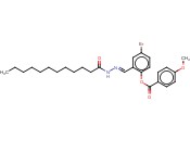 4-BROMO-2-(2-DODECANOYLCARBOHYDRAZONOYL)PHENYL 4-METHOXYBENZOATE