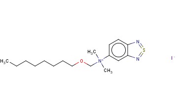 (2,1,3-BENZOTHIA(S IV)DIAZOL-5-YL)DIMETHYLOCTOXYMETHYLAMMONIUM IODIDE