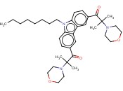 3,6-二(2-<span class='lighter'>甲基</span>-2-<span class='lighter'>吗</span><span class='lighter'>啉</span>代丙酰)-9-辛基咔唑