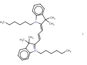 碘化1,1'-<span class='lighter'>二</span>己<span class='lighter'>基</span>-3,3,3',3'-四甲基<span class='lighter'>铟</span><span class='lighter'>杂</span>甲花青苷