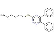 3-(HEXYLSULFANYL)-5,6-<span class='lighter'>DIPHENYL</span>-1,2,4-TRIAZINE