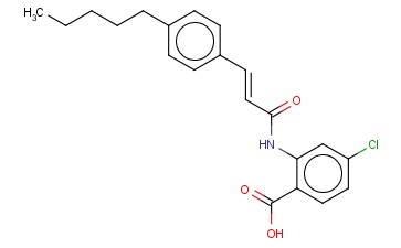 2-(<span class='lighter'>对</span>戊基桂皮酰基)<span class='lighter'>胺</span>-4-氯代苯甲酸