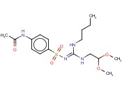 ACETAMIDE, N-(4-((((BUTYLAMINO)((2,2-DIMETHOXYETHYL)AMINO)METHYLENE)AM INO)SULFONYL)PHENYL)-