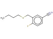 3-[(BUTYLSULFANYL)METHYL]-<span class='lighter'>4-FLUOROBENZONITRILE</span>
