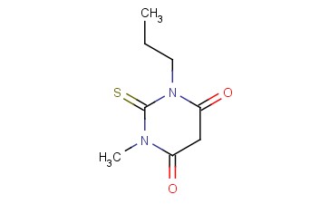 1-<span class='lighter'>甲基</span>-3-<span class='lighter'>丙基</span>-2-<span class='lighter'>硫</span><span class='lighter'>代</span><span class='lighter'>巴比</span><span class='lighter'>妥</span><span class='lighter'>酸</span>