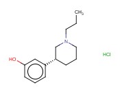 <span class='lighter'>R-</span>(+)-3-(3-HYDROXYPHENYL)-N-PROPYLPIPERIDINE HYDROCHLORIDE