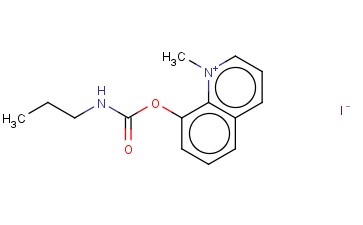 <span class='lighter'>QUINOLINIUM</span>, <span class='lighter'>8-HYDROXY-1-METHYL-</span>, <span class='lighter'>IODIDE</span>, <span class='lighter'>PROPYLCARBAMATE</span>