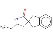 2-(PROPYLAMINO)-2,3-DIHYDRO-1H-<span class='lighter'>INDENE</span>-2-CARBOXAMIDE