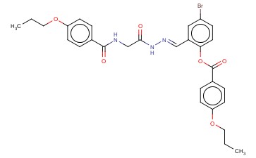 4-BR-2-(2-(((4-PROPOXYBENZOYL)AMINO)AC)CARBOHYDRAZONOYL)PHENYL 4-PROPOXYBENZOATE