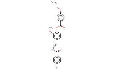 4-(2-(4-BROMOBENZOYL)CARBOHYDRAZONOYL)-2-METHOXYPHENYL 4-PROPOXYBENZOATE