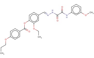 2-ETHOXY-4-(2-((3-METHOXYANILINO)(OXO)AC)CARBOHYDRAZONOYL)PH 4-PROPOXYBENZOATE