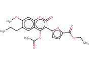 5-(4-<span class='lighter'>ACO</span>-7-MEO-2-OXO-6-PR-2H-CHROMEN-3-YL)-FURAN-2-CARBOXYLIC ACID ETHYL ESTER