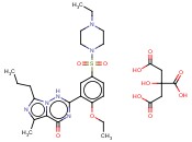 2-[2-乙<span class='lighter'>氧基</span>-5-(4-乙基-哌嗪-1-磺酰基)苯基]-5-甲基-7-丙基-3H-咪唑[5,1-f]-[1,2,4]三联<span class='lighter'>氮</span>-4-酮二<span class='lighter'>盐酸盐</span>