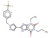 1H-PURINE-2,6-DIONE,3-ETHYL-3,7-DIHYDRO-1-PROPYL-8-[1-[[6-(TRIFLUOROMETHYL)-3-PYRIDINYL]METHYL]-1H-PYRAZOL-4-YL]-