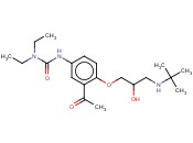 3-[3-乙酰-4-(2-羟基-3-<span class='lighter'>叔</span><span class='lighter'>丁</span>氨基丙氧基)苯基]-1,1-<span class='lighter'>二</span><span class='lighter'>乙基</span>脲