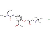 3-[3-乙酰-4-(3-叔丁胺基)-2-羟基<span class='lighter'>丙</span>氧基]<span class='lighter'>苯基</span>-1,1-二乙基脲<span class='lighter'>盐酸盐</span>