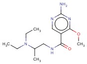 2-<span class='lighter'>氨基</span>-N-[2-(二乙胺基)丙基]-4-甲氧基<span class='lighter'>嘧啶</span>-5-甲酰胺