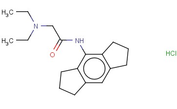 2-DIETHYLAMINO-N-(1,2,3,5,6,7-HEXAHYDRO-S-INDACEN-4-YL)ACETAMIDE HYDRO CHLORIDE