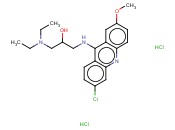 1-[(6-氯-2-<span class='lighter'>甲</span><span class='lighter'>氧基</span>吖啶-9-基)氨基]-3-(二乙基氨基)丙烷-2-醇双<span class='lighter'>盐酸盐</span>