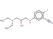 5-([3-(DIETHYLAMINO)-2-HYDROXYPROPYL]AMINO)-<span class='lighter'>2-FLUOROBENZONITRILE</span>