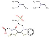 4-氧代-5-(3-(3-磺酰<span class='lighter'>基</span>)-2-(3H)-苯并噻唑烷)-2-硫代-3-噻唑烷<span class='lighter'>乙酸</span><span class='lighter'>三乙</span>胺盐