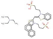 [1-(3-磺丙基)-2-[[3-(3-磺丙基)-2(3H)-苯并噻唑亚基]甲基]萘并[1,2-D]噻唑翁内盐与N,N-二乙基乙胺(1:1)]的<span class='lighter'>化合物</span>